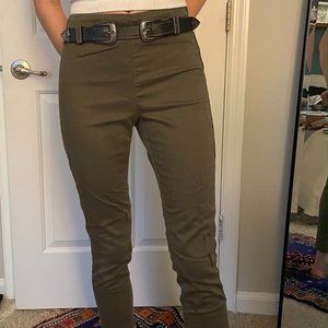 Olive Skinny Leg Pants
